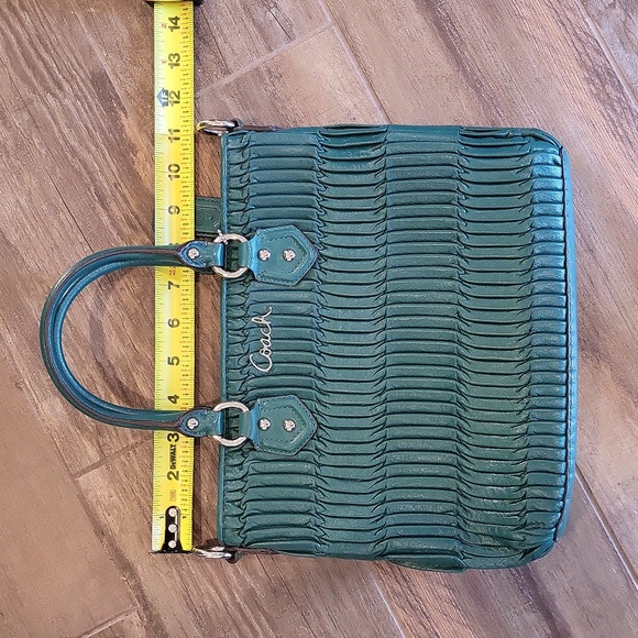 Coach Ashley Gathered Leather Mini Crossbody Shoulder Tote w/ Matching Wallet - Picture 11 of 16